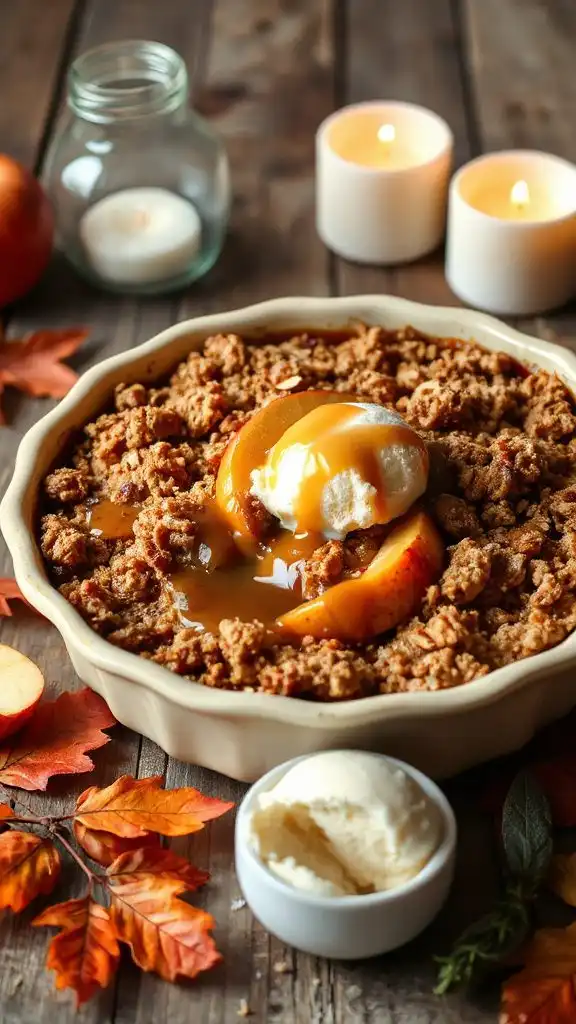 caramel apple crisp delight