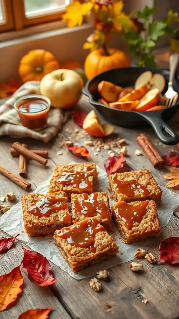 caramel apple dessert bars
