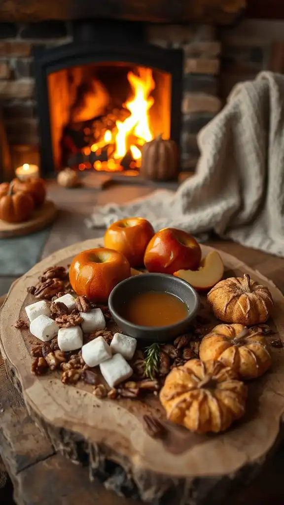 caramel apple dessert board
