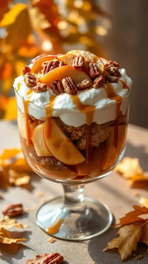caramel apple dessert trifle