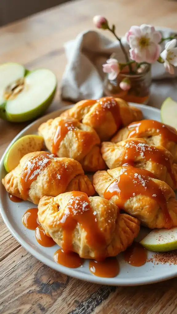 caramel apple hand pies