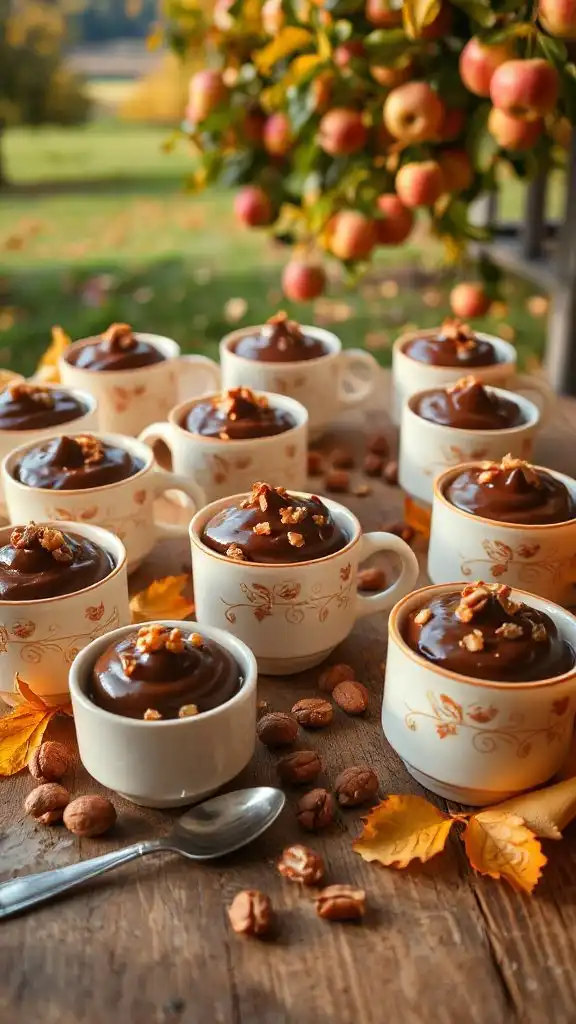 caramel apple hazelnut cups