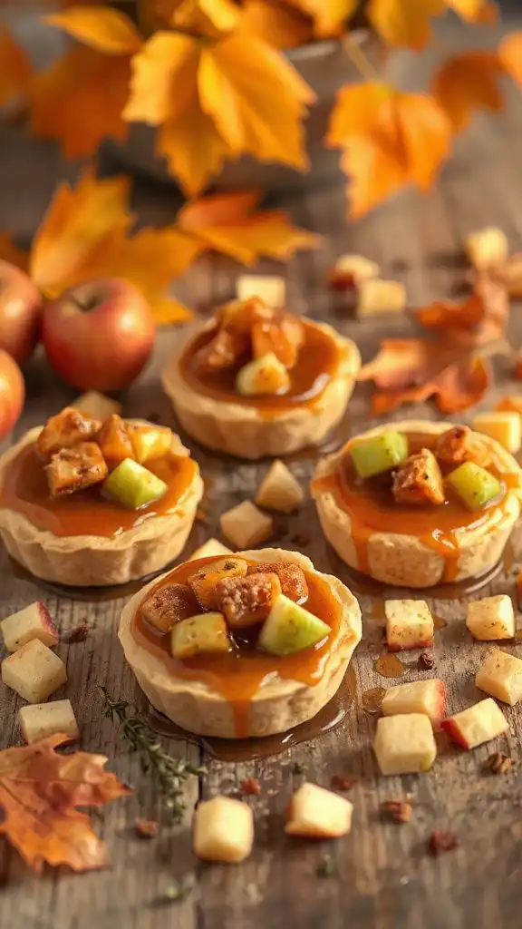caramel apple mini tarts