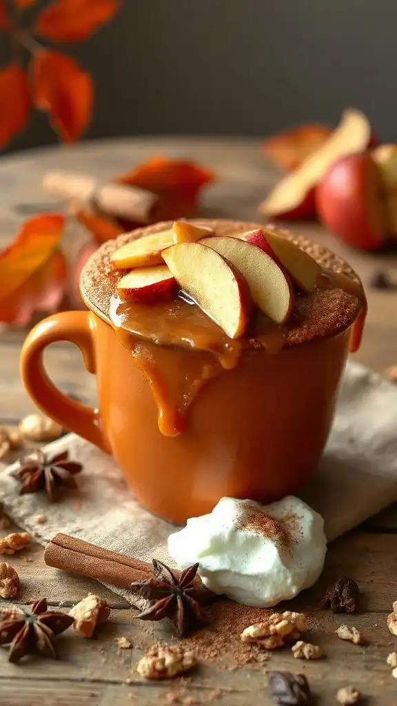 caramel apple mug cake caramel apple mug cake