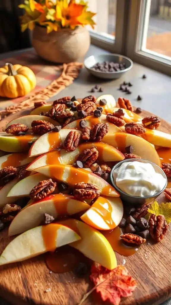 caramel apple nachos delight