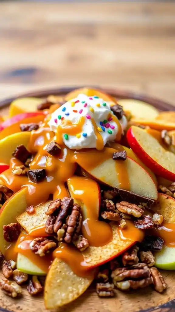 caramel apple nachos delight