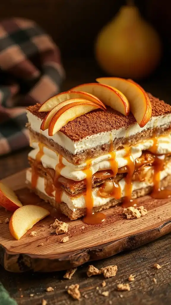 caramel apple tiramisu delight