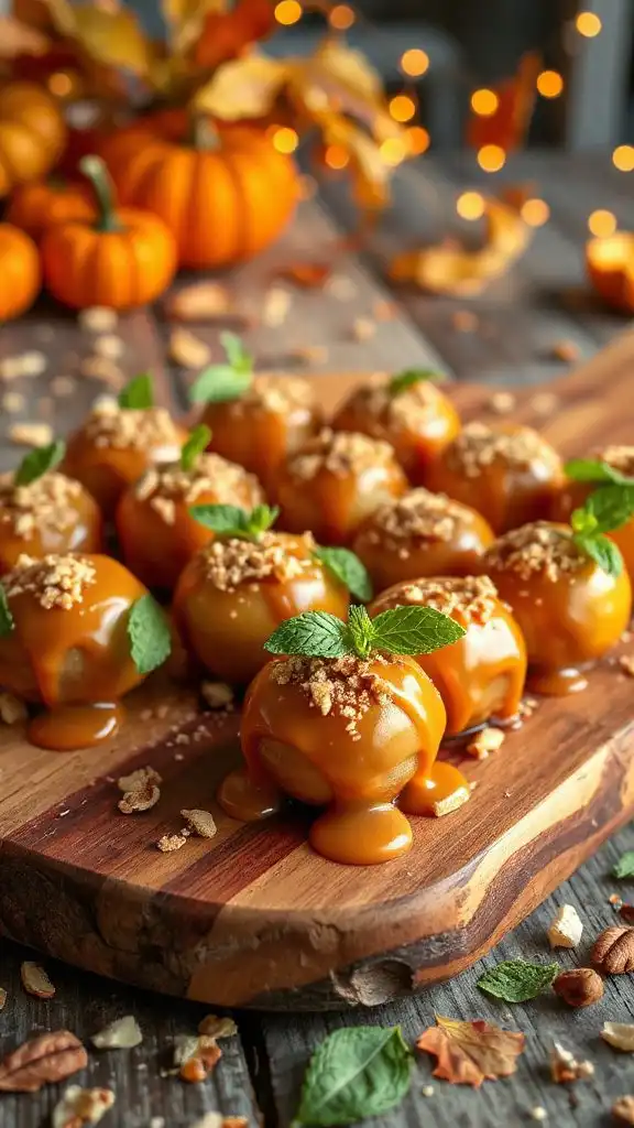 caramel coated apple snacks