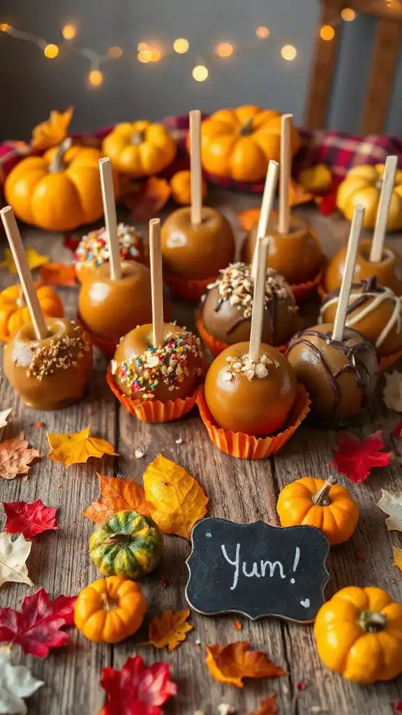 caramel coated apple treats