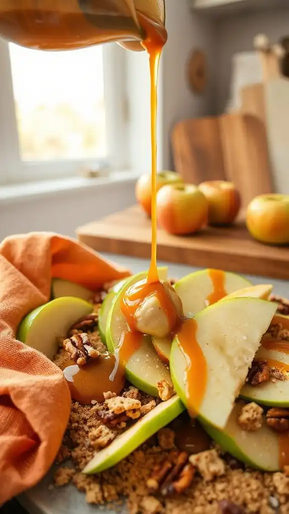 caramel drizzle apple delight