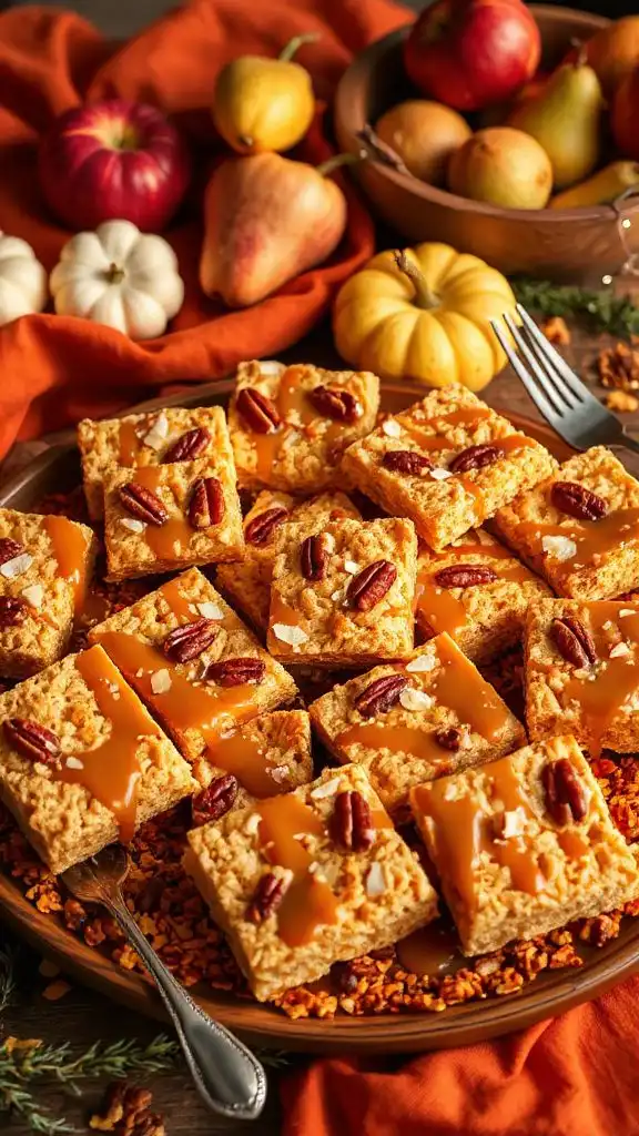 caramel maple rice krispie treats