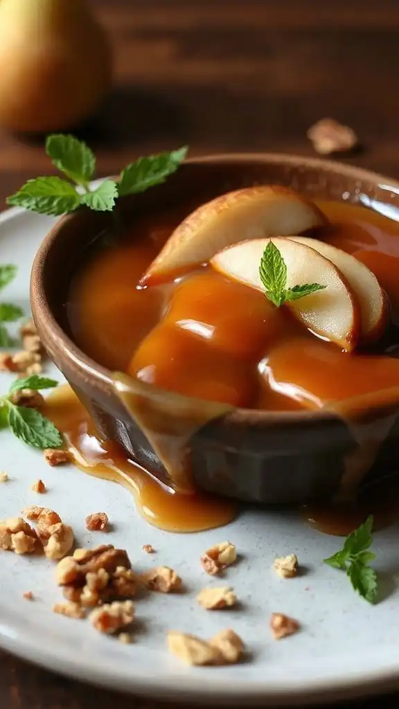 caramel pear dessert recipe