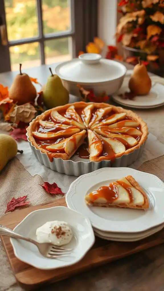 caramel pear tart recipe