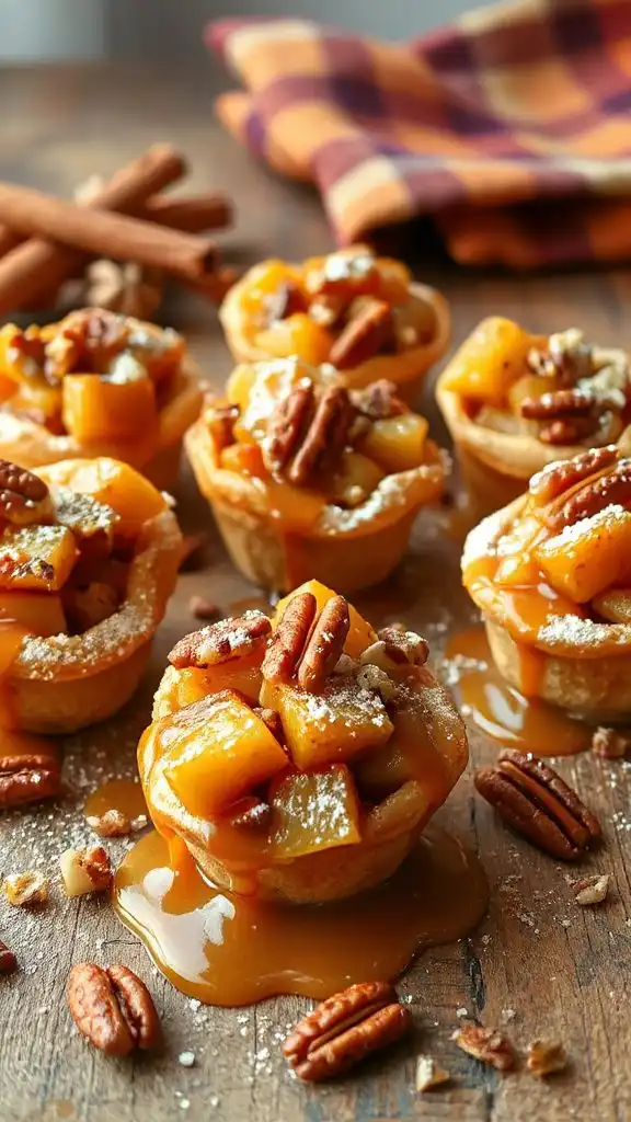 caramel pecan apple fritters