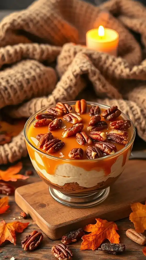 caramel pecan cheesecake delight