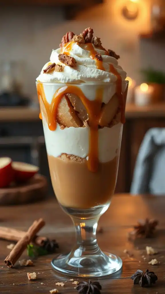 caramel pudding dessert parfait