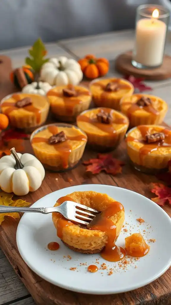 caramel pumpkin cheesecake delight