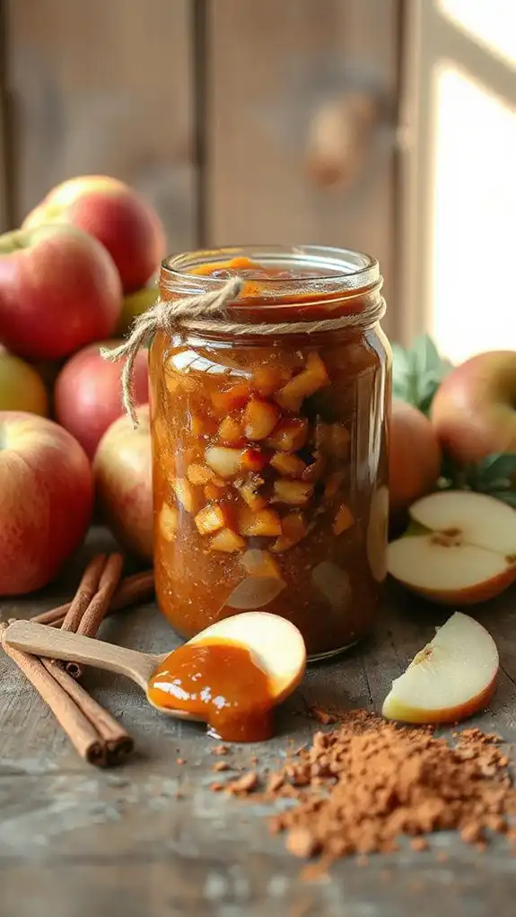 caramelized apple chia jam
