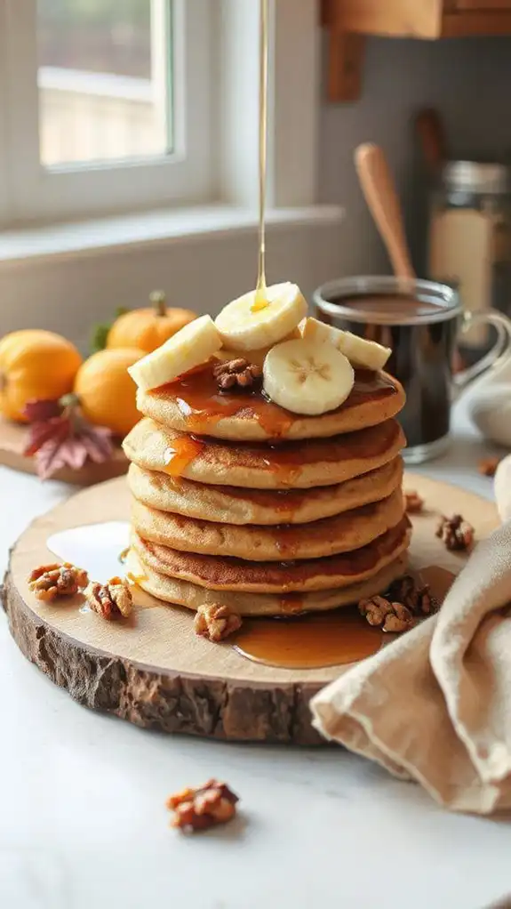 caramelized banana nut pancakes caramelized banana nut pancakes