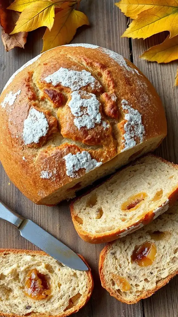 caramelized banana sourdough bread