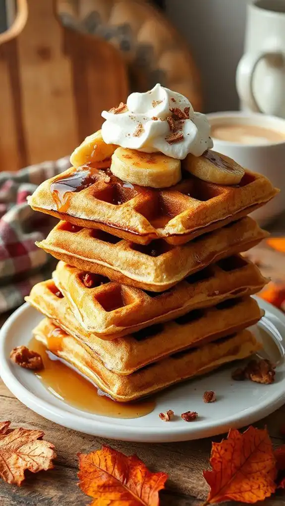 caramelized banana waffle recipe