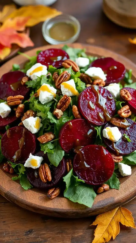 caramelized beet goat cheese salad