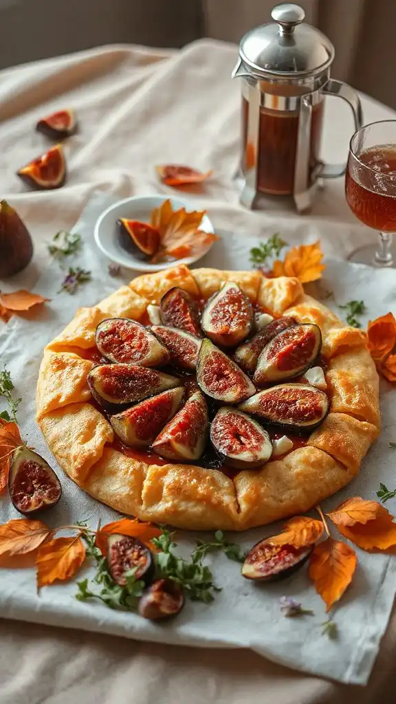 caramelized fig goat cheese tart