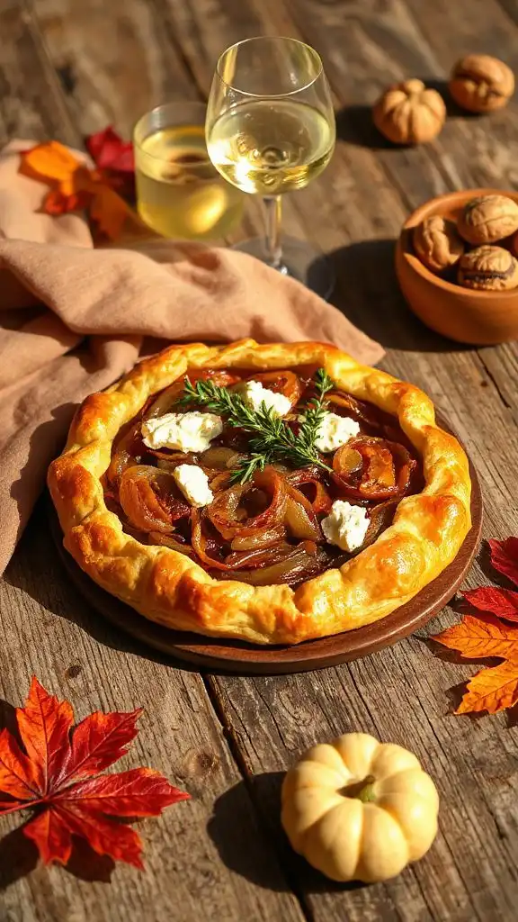caramelized onion goat cheese tart