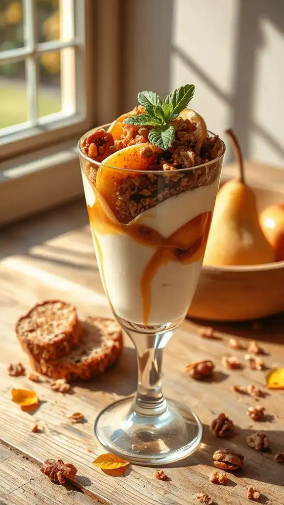 caramelized pear yogurt delight