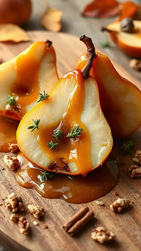 caramelized pears with honey caramelized pears with honey