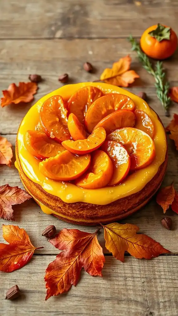 caramelized persimmon cake recipe