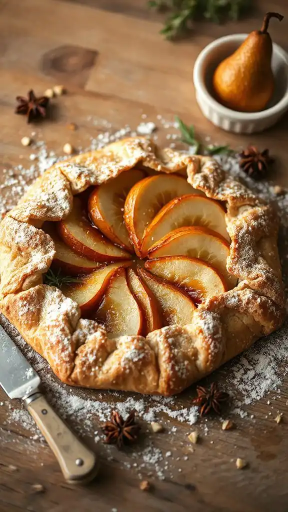 cardamom pear galette delight