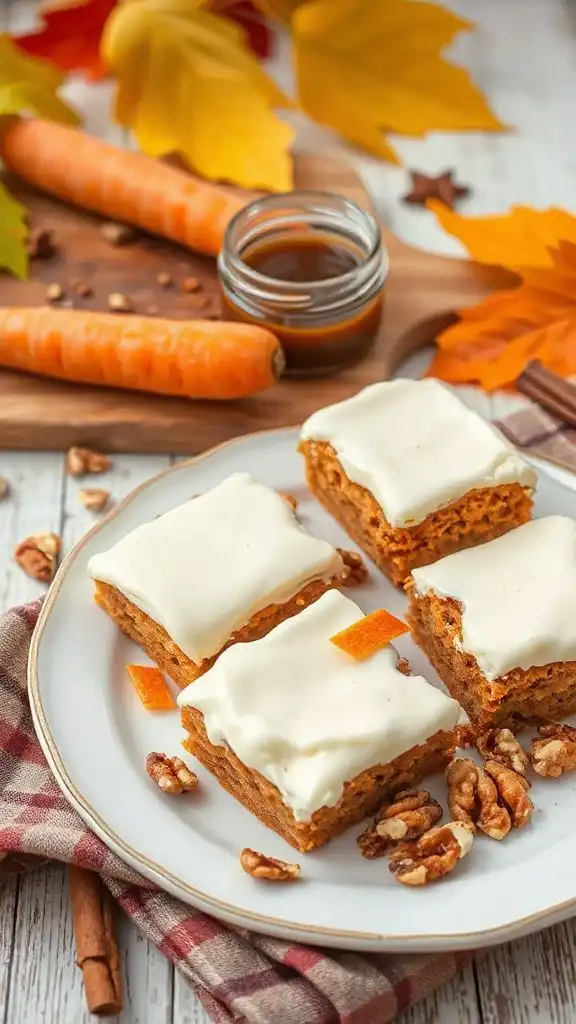 carrot cake bars recipe