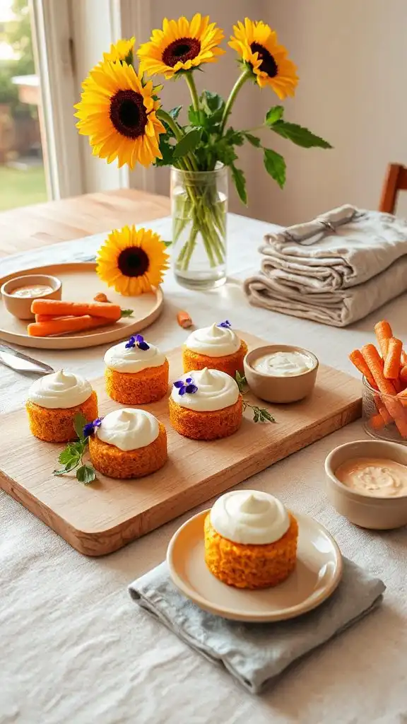 carrot mini cakes recipe