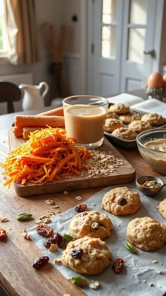 carrot oat cookies recipe