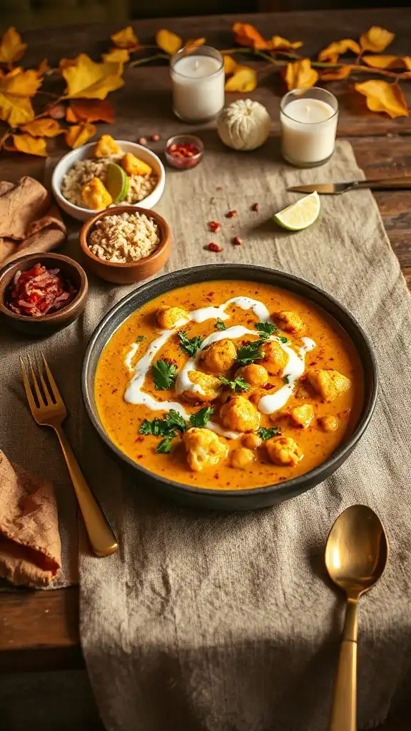cauliflower chickpea coconut curry