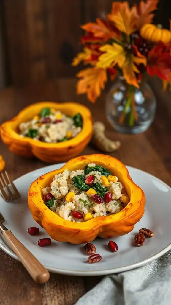 cauliflower rice stuffed squash cauliflower rice stuffed squash