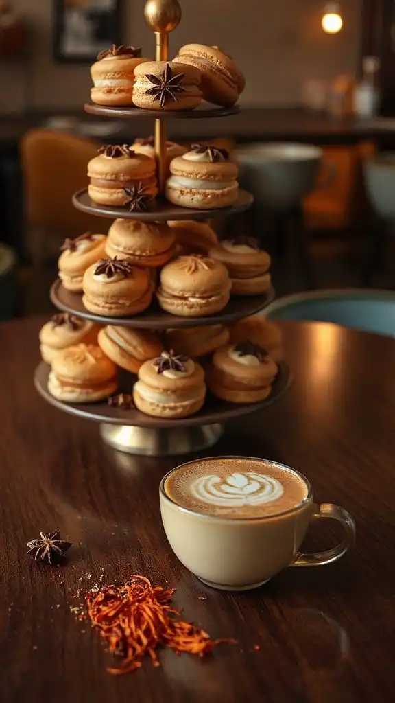chai flavored french macarons delight