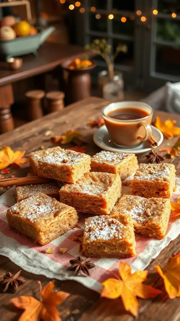 chai infused buttery blondies