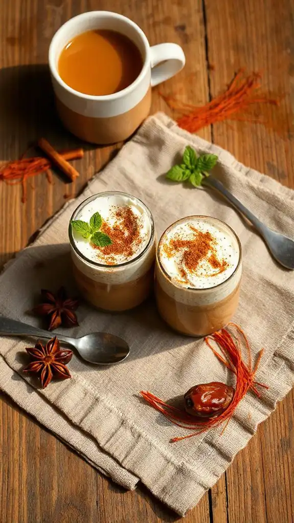 chai infused creamy chia pudding