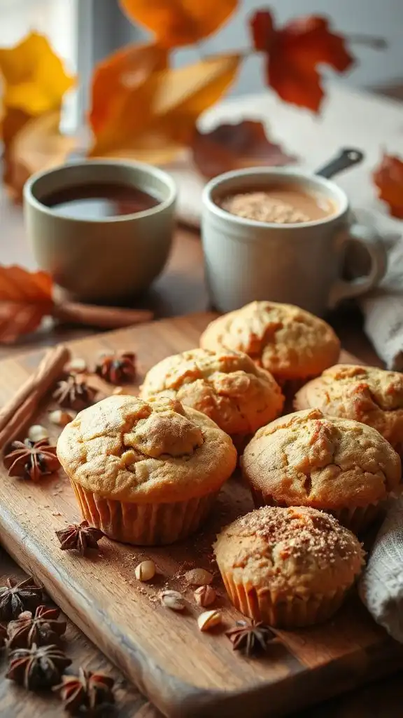chai spice protein muffins chai spice protein muffins