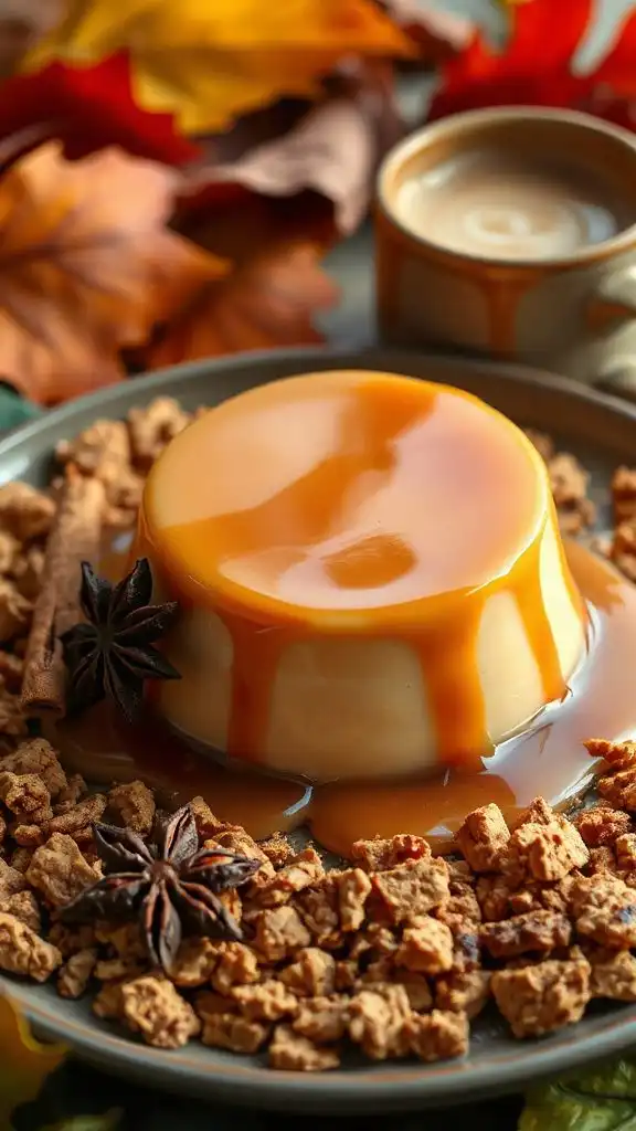 chai spiced caramel flan delight