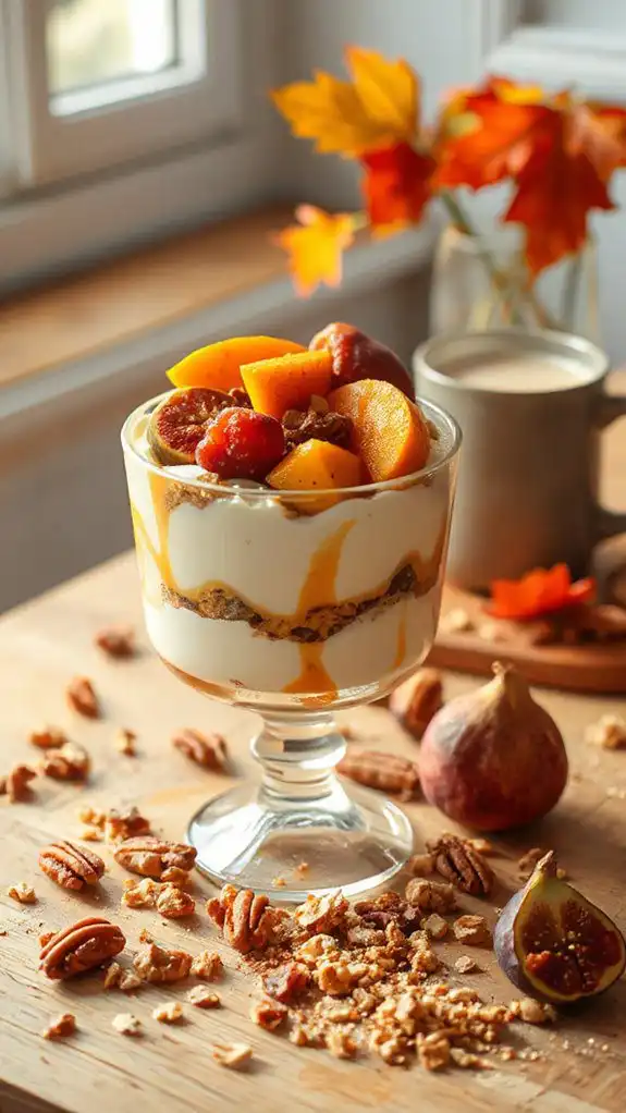 chai spiced cozy yogurt parfait