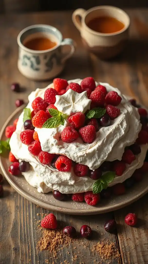 chai spiced pavlova delight chai spiced pavlova delight