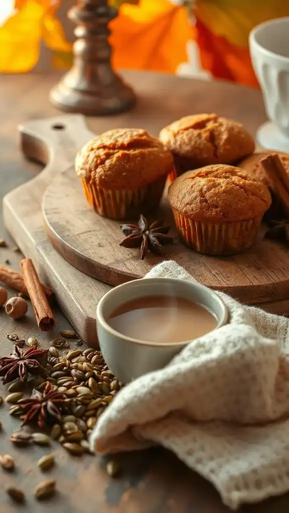 chai spiced pumpkin muffin recipe
