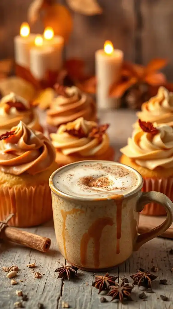 chai tea latte cupcakes
