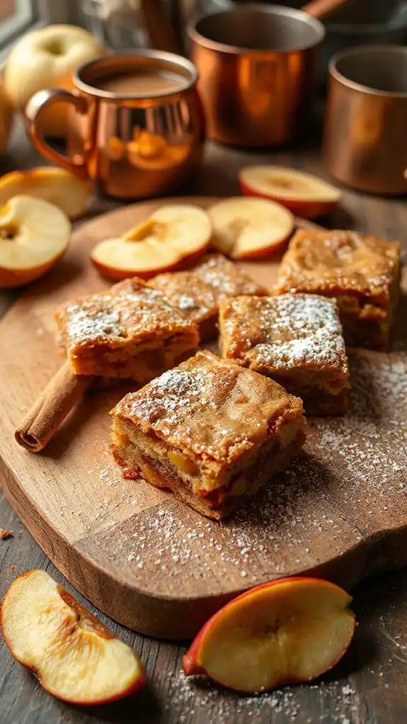 checking blondies for doneness