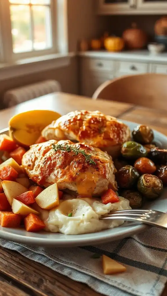 cheddar apple stuffed chicken