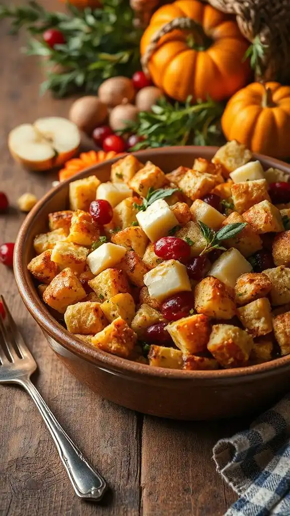 cheese curd cranberry stuffing recipe