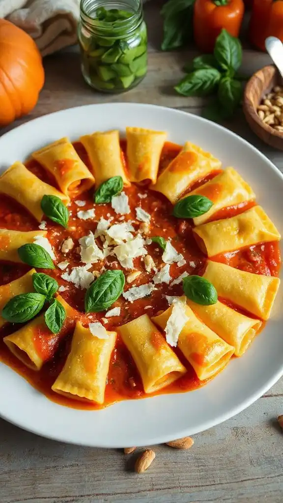 cheese pumpkin manicotti recipe